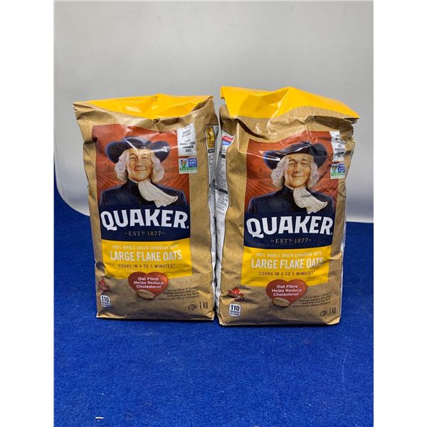 Quaker Large Flake Oats (2 x 1kg)