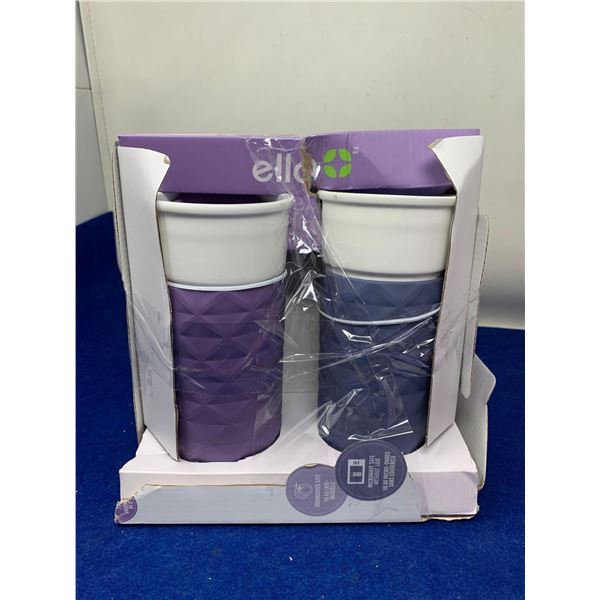 Ello Ceramic 16oz Travel Mug Set of 2