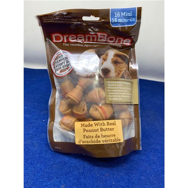 DreamBone Rawhide Free Peanut Butter Dog Treats 2 x 256g