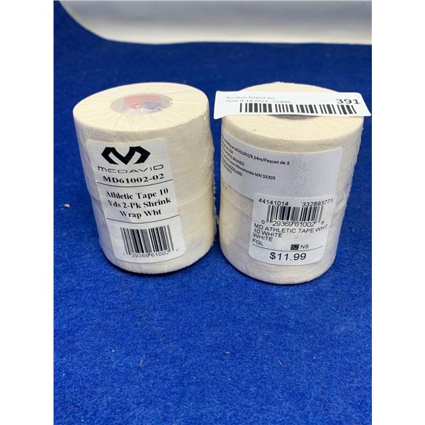 McDavid Athletic Tape 2 pack x 2 white