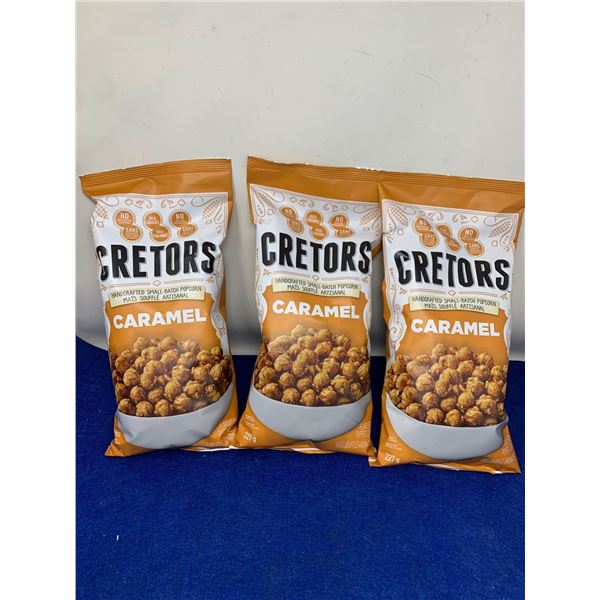 Cretors Caramel Popcorn Lot of 3 x 227g