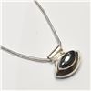 Image 2 : Silver Genuine Gemstone Necklace (~Size 0) (~length 0 inches), Suggested Retail Value $140