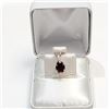 Image 4 : Silver Garnet(1.8ct) Pendant (~Size 0) (~length 0 inches), Suggested Retail Value $40