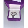 Image 1 : Diamond and Pink Sapphire Ladies Q Pendant