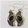 Image 1 : Silver Gemstone Earrings (~Size 0) (~length 0 inches) (~weight 6g), Suggested Retail Value $160