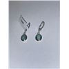 Image 1 : Sterling Silver Sakota Emerald Earrings
