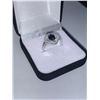 Image 2 : Ladies Oval Cut Sapphire Solitaire Cluster Ring