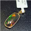 Image 2 : 14K Yellow Gold Black Smoked Opal 4 carats Suggested Retail Value $1200.00