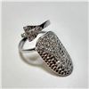 Image 2 : Silver Cubic Zirconia Nail Ring Suggested Retail Value $80.00