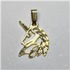 Image 1 : 10K Gold Unicorn Pendant .43g Suggested Retail Value $100.00