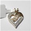 Image 1 : 10K Gold and Diamond .2 Carats Heart Pendant Suggested Retail Value $1400.00
