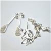 Image 1 : Silver Lot of 4 Assorted Pendants & Charms Suggested Retail Value $40.00