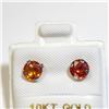 Image 1 : 10K Gold Fancy Color Sapphire Earring Set Suggested Retail Value $500.00