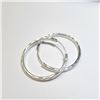 Image 2 : Silver Hoop earrings  Suggested Retail Value $40.00