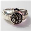 Image 1 : Silver Marcasite Ring (~Size 7)(Ring is resizable for $40) (~length 0inches) (~weight 7.16g), Sugges