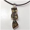 Image 1 : Silver Smokey Quartz W/ Cord Pendant (~Size 0) (~length 0inches) (~weight 5.26g), Suggested Retail V