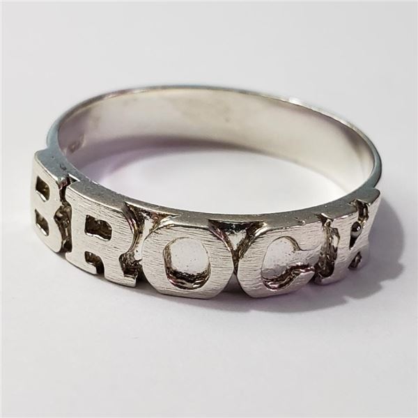 Silver Ring (~Size 10)(Ring is resizable for $40) (~length 0inches) (~weight 3.59g), Suggested Retai