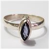 Image 1 : Silver Iolite Ring (~Size 8)(Ring is resizable for $40) (~length 0inches), Suggested Retail Value $1