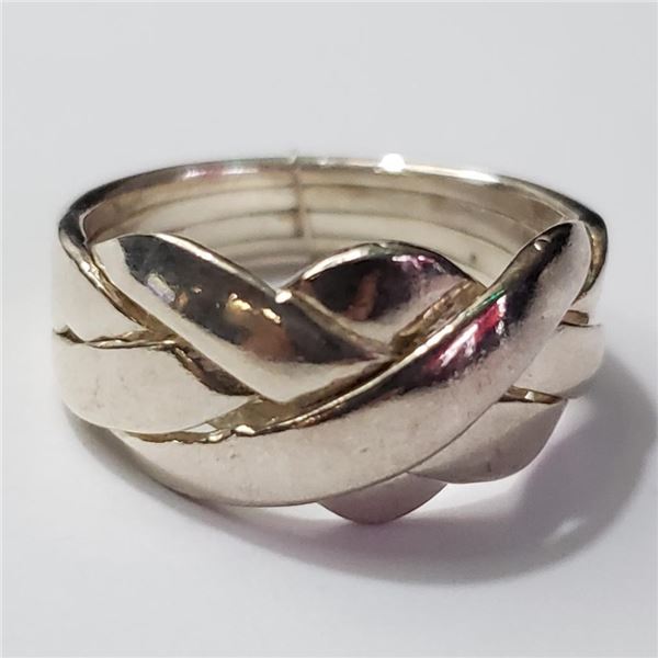 Silver Ring (~Size 5.5)(Ring is resizable for $40) (~length 0inches) (~weight 4g), Suggested Retail 