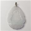 Image 1 : Silver Jadeite Pendant (~Size 0) (~length 0inches), Suggested Retail Value $200 (Estimated Selling P
