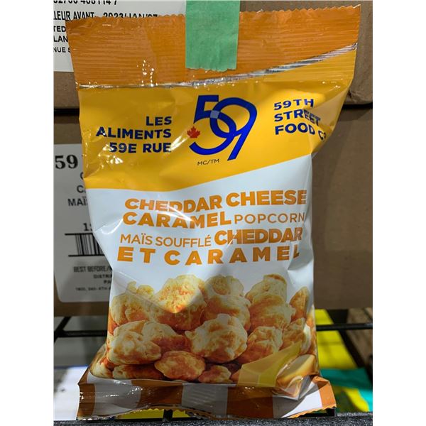 CASE LOT - 59th Street Cheddar Cheese Caramel Popcorn 12 x 80g