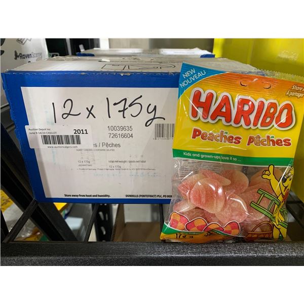 CASE LOT - Haribo Peaches 12 x 175g