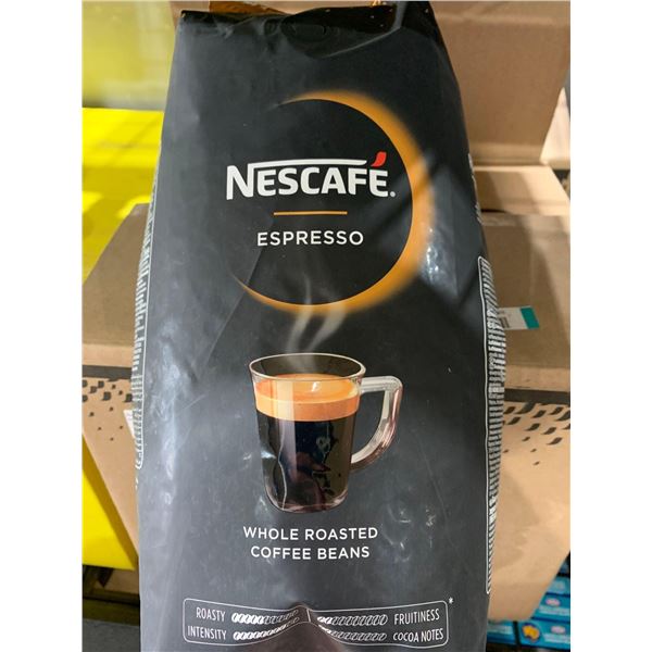 CASE LOT - Nescafe Whole Roasted Coffee Beans 6 x 1kg