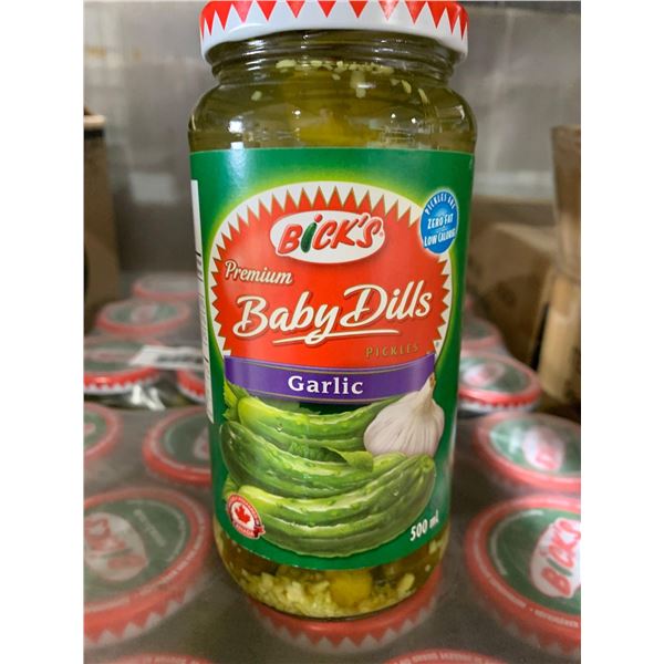 CASE LOT - Bick's Garlic Baby Dill Pickles 12 x 500ml