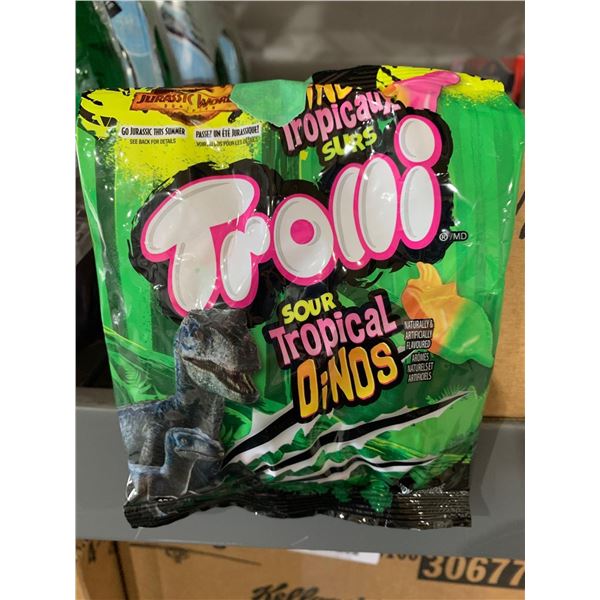 CASE LOT - Trolli Sour Tropical Dinos 12 x 120g