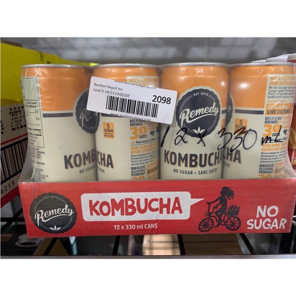 CASE LOT - Remedy Drinks Kombucha Ginger Lemon 12 x 330ml