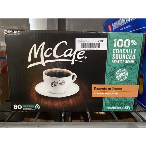 CASE LOT - McCafe Premium Roast Pods 80ct