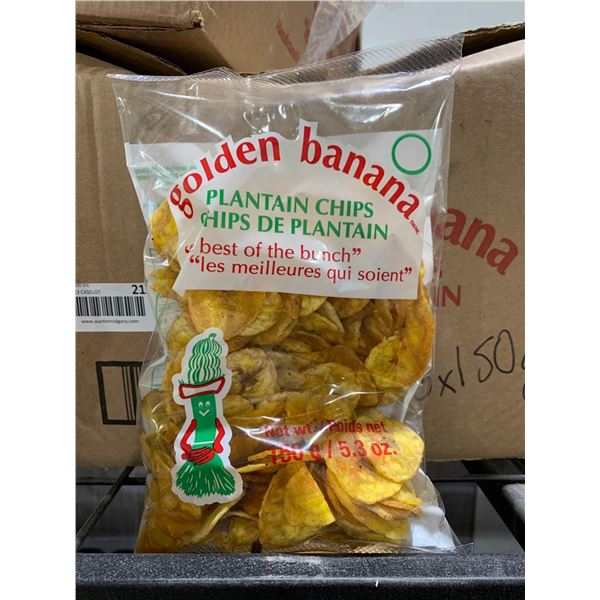 CASE LOT - Golden Banana Plantain Chips 25 x 150g