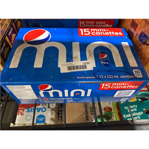 CASE LOT - Pepsi Mini 15 x 222ml