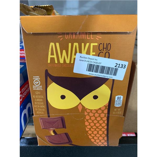 CASE LOT - Awake Caramel Chocolate 50 x 16.5g
