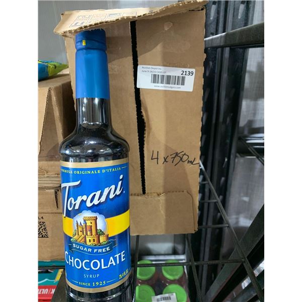 CASE LOT - Torani Chocolate Syrup 4 x 750ml