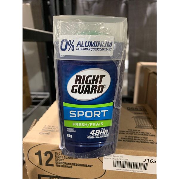 CASE LOT - Right Guard Deodorant 12 x 85g