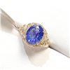 Image 3 : 10K Yellow Gold Tanzanite(3.5ct) Ring (~Size 5.5) (~weight 3.19g), Appraised Retail $2655