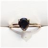 Image 1 : 14K Yellow Gold Black Diamond(1.5ct) Ring (~Size 0) (~length 0 inches) (~weight 2.35g), Appraised Re