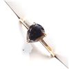 Image 3 : 14K Yellow Gold Black Diamond(1.5ct) Ring (~Size 0) (~length 0 inches) (~weight 2.35g), Appraised Re
