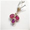 Image 3 : 14K Yellow Gold Ruby(2.2ct) Diamond(0.04ct) Pendant (~Size 0) (~length 0 inches) (~weight 0.9g), App