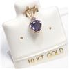 Image 1 : 10K Yellow Gold Iolite Pendant (~Size 0) (~length 0 inches), Suggested Retail Value $120