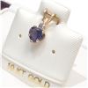 Image 3 : 10K Yellow Gold Iolite Pendant (~Size 0) (~length 0 inches), Suggested Retail Value $120