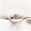 Image 1 : 10K Yellow Gold Moissanite(0.44ct) Ring (~Size 0) (~length 0 inches) (~weight 1.8g), Appraised Retai