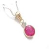 Image 2 : 14K Yellow Gold Ruby(2ct) Diamond(0.08ct) Pendant (~Size 0) (~length 0 inches) (~weight 0.73g), Appr