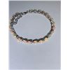Image 1 : Natural Fire Opal 13.70 Carat Multi Gemstone .925 Silver Tennis Bracelet with appraisal certificate 