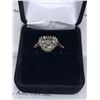Image 1 : Ladies 10K Gold Multi Diamond .25 carat Cluster Ring with appraisal certificate $2360.00