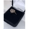 Image 2 : Ladies 10K Gold Multi Diamond .25 carat Cluster Ring with appraisal certificate $2360.00