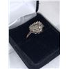 Image 3 : Ladies 10K Gold Multi Diamond .25 carat Cluster Ring with appraisal certificate $2360.00
