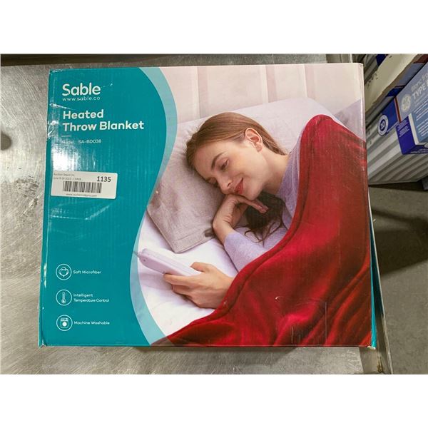 Sable Heated Throw Blanket