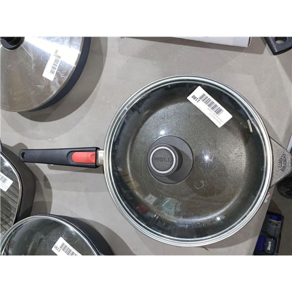 Woll Proffessional Cast Pan with Lid and Detachable Handle